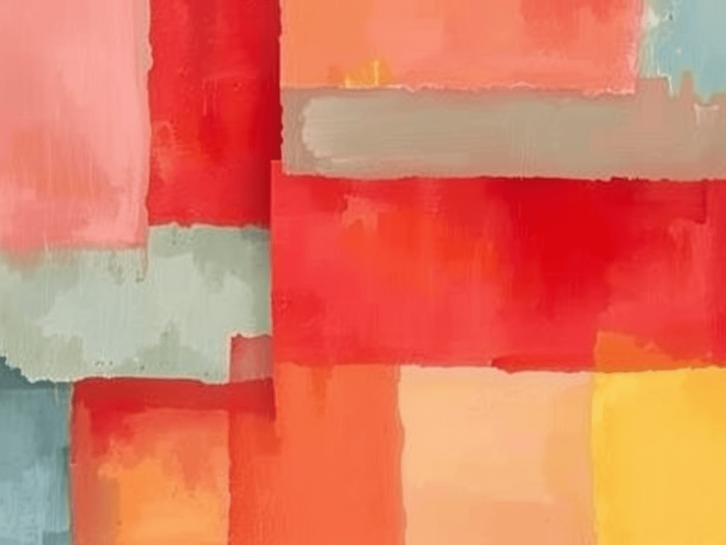 rothko-esque red orange and yellow painting